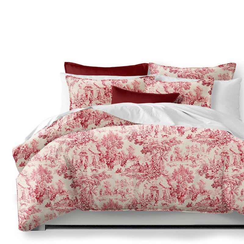 Maison Toile Red Comforter and Pillow Sham(s) Set - On Sale - Bed Bath ...
