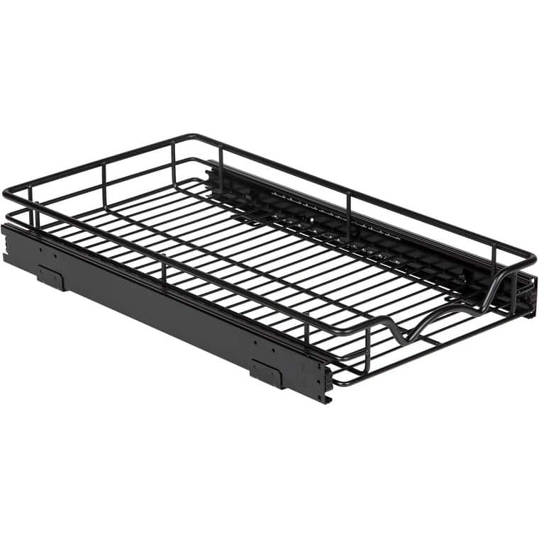 Hold N' Storage - Black Pull Out Cabinet Organizer, Heavy Duty Metal with Lifetime Limited Warranty