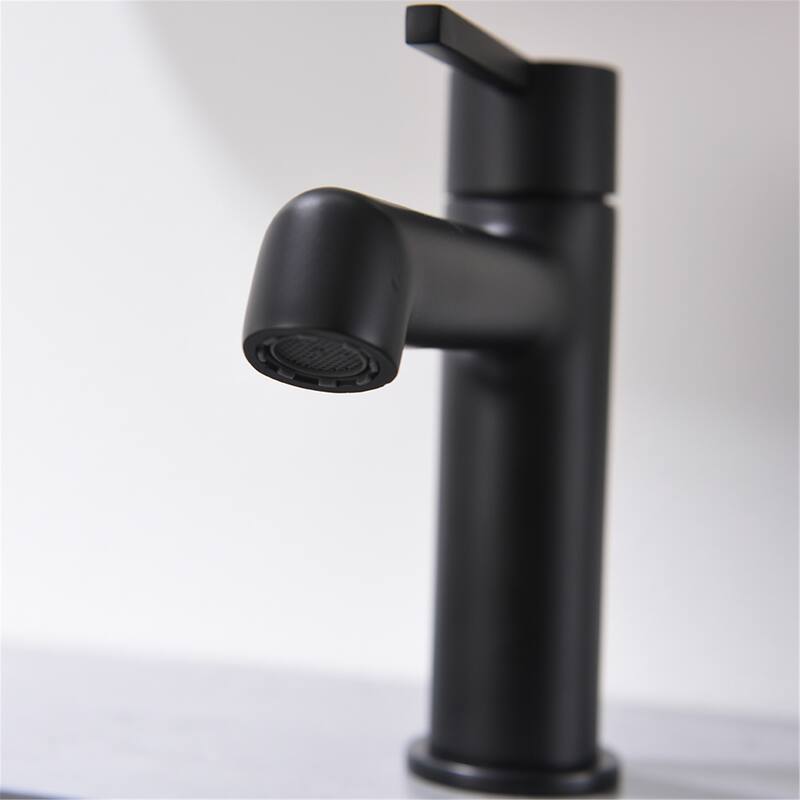 Modern Black Single-handle Bathroom Basin Faucet