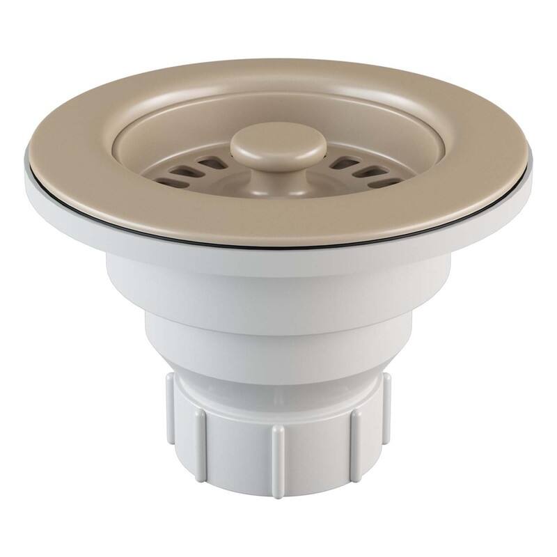 Lexicon Kitchen Sink Basket Strainer 3-1/2" Beige Finish