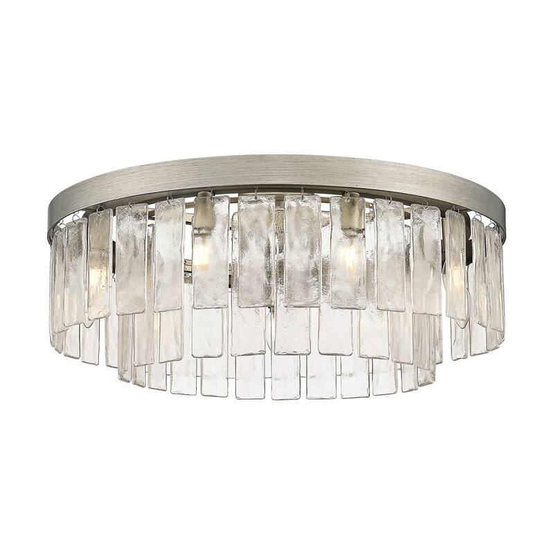 Golden Lighting Ciara 9-light Semi-Flush Mount in Peruvian Silver - Peruvian Silver - 9-Light Semi-Flush