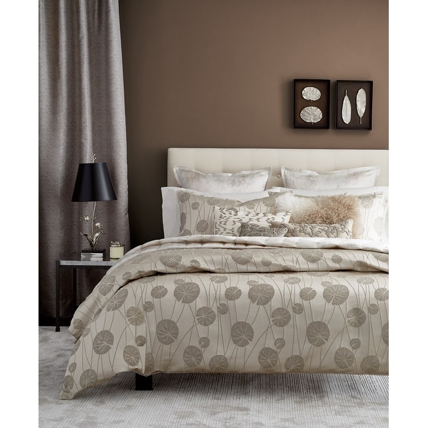 jacquard leaf duvet cover