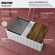 preview thumbnail 4 of 18, Karran 30" Single Bowl Workstation Fireclay Kitchen Sink with Reversible Fluted Apron Front