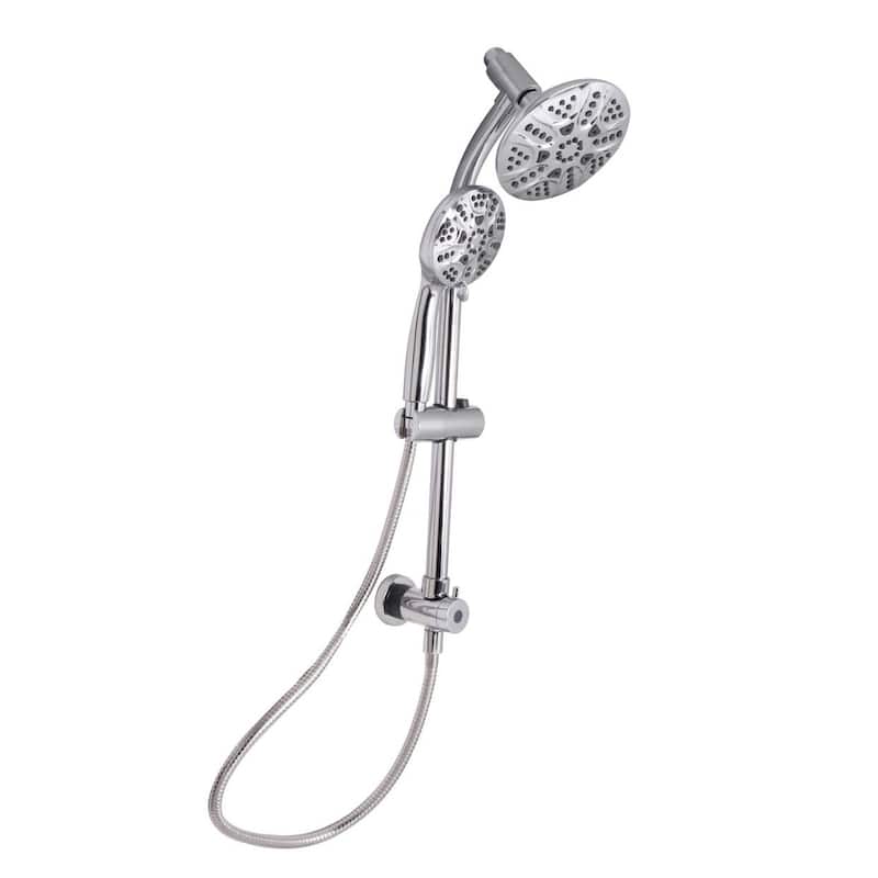 Retrofit Shower System in Polished Chrome finish. - 7'6" x 10'9"