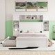 preview thumbnail 23 of 52, Modern Platform Bed with Integrated Cabinet and Drawers