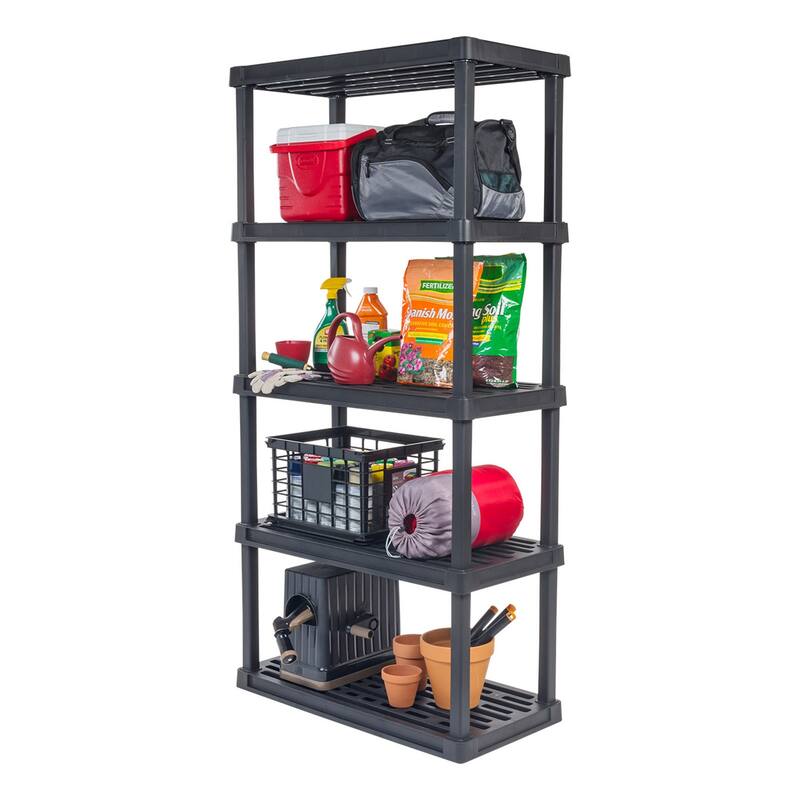 IRIS USA® Plastic Rack Shelf - Black