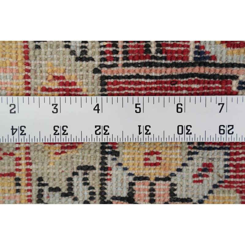 Hand Knotted Oriental 100% Wool Carpet Traditional Medallion Red Heriz (serapi) Area Rug - 9' 9'' X 8' 0''