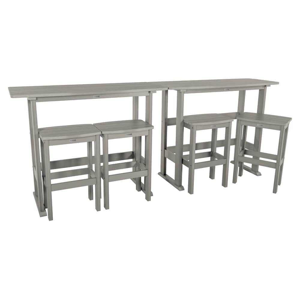 HIGHWOOD Lehigh 6-Piece Outdoor Bar-Height Balcony Set