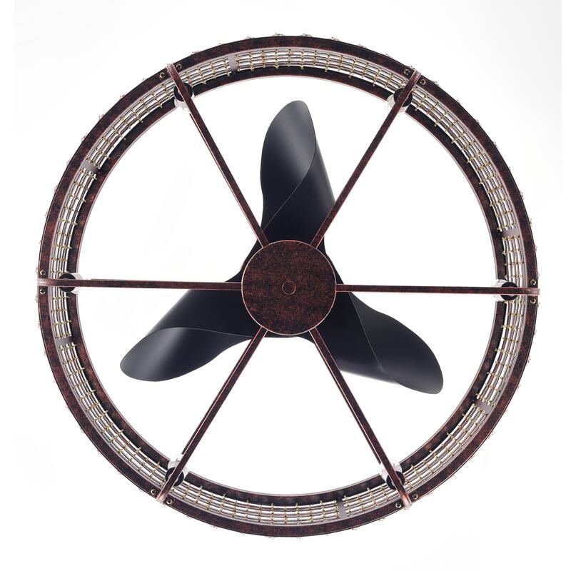 Modern Crystal Ceiling Fan Light with Crystal Shade and 6 Speed Settings, Reversible Motor for Bedroom and Living Room