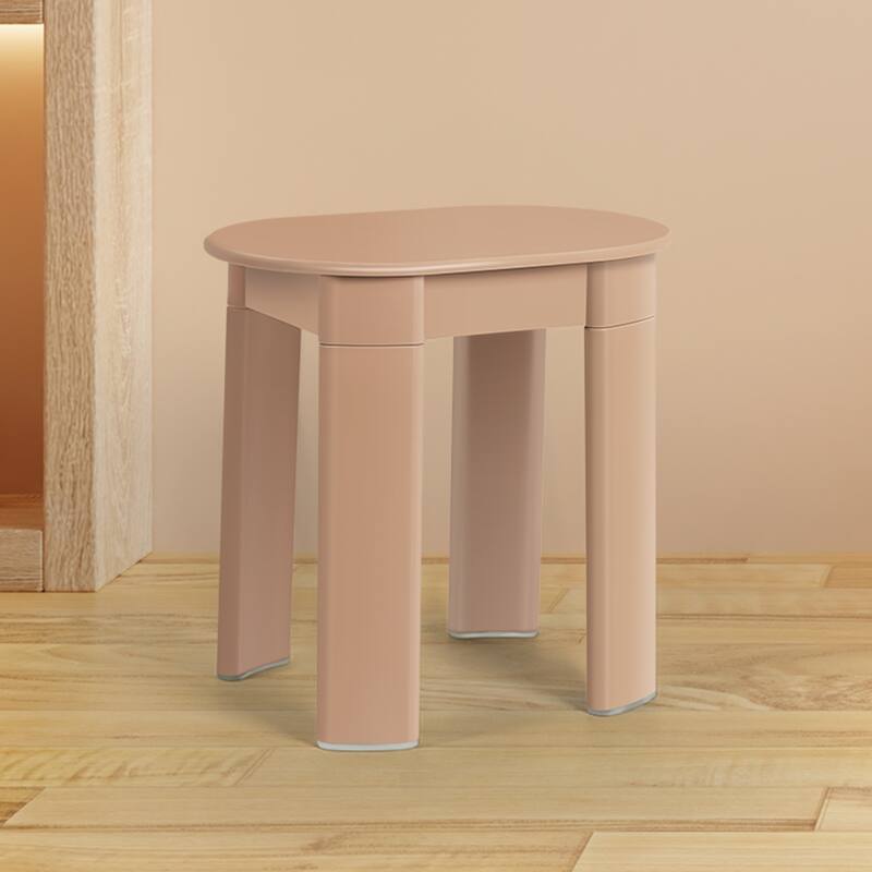 Stool for Bathroom Vanity Entryway - Pink