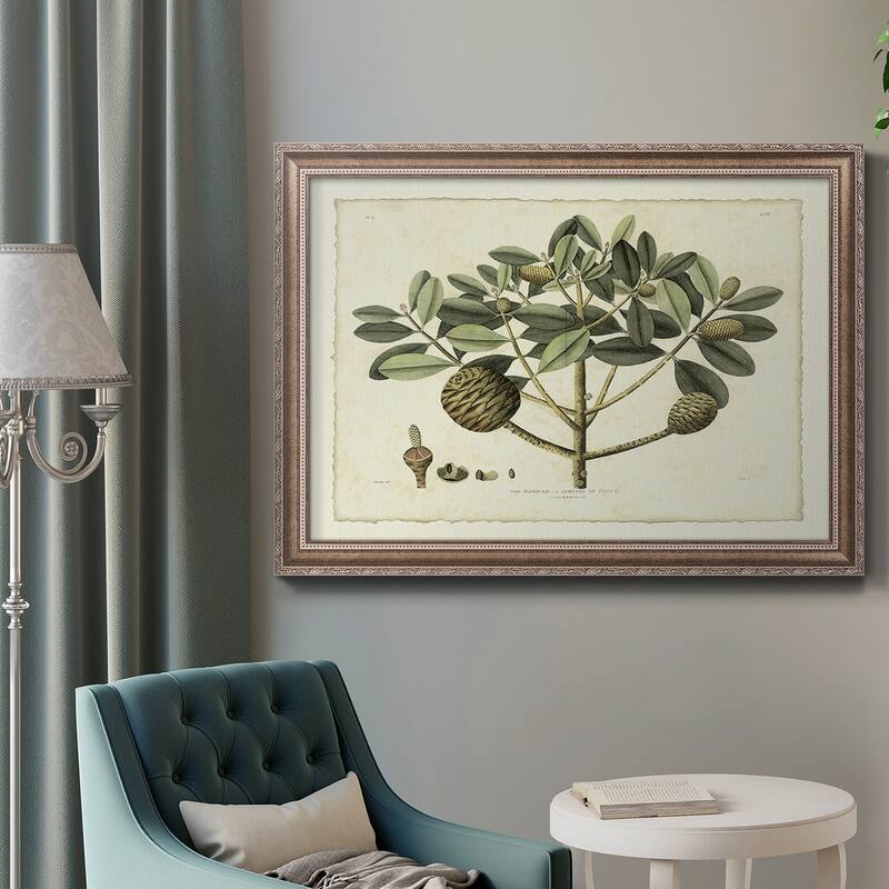 Delicate Botanical IV Premium Framed Canvas- Ready to Hang