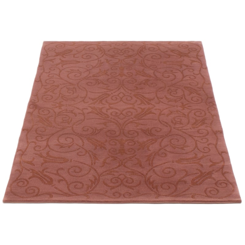 ECARPETGALLERY Hand-knotted Opulence Blush Silk, Wool Rug - 4'0 x 6'1