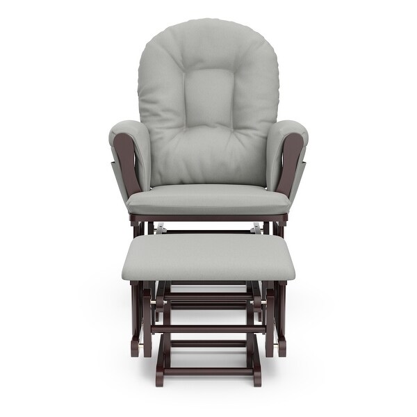 storkcraft hoop glider and ottoman