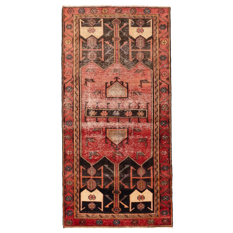 ECARPETGALLERY Hand-knotted Konya Anatolian Red Wool Rug - 3'9 x 7'9