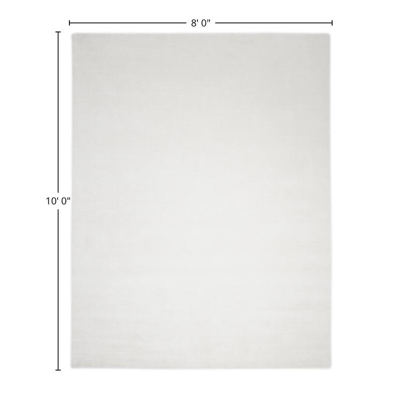Overton Handmade Modern Contemporary Solid Area Rug