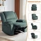 preview thumbnail 13 of 79, Vegan Leather Upholstered Push Back Manual Recliner Chair