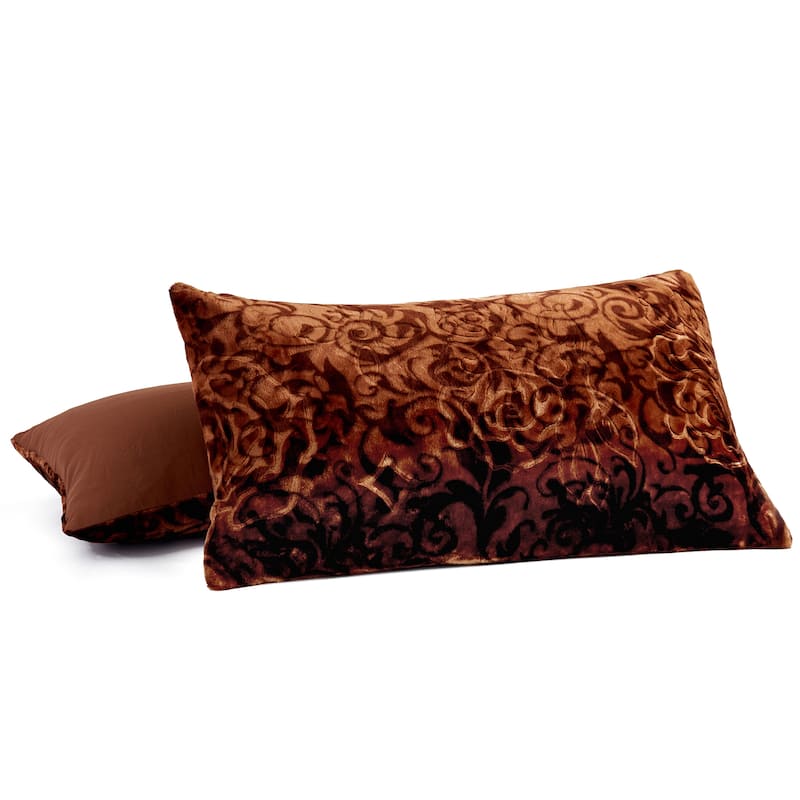 Ultra Plush Printed 3-piece Sherpa Borrego Comforter Set