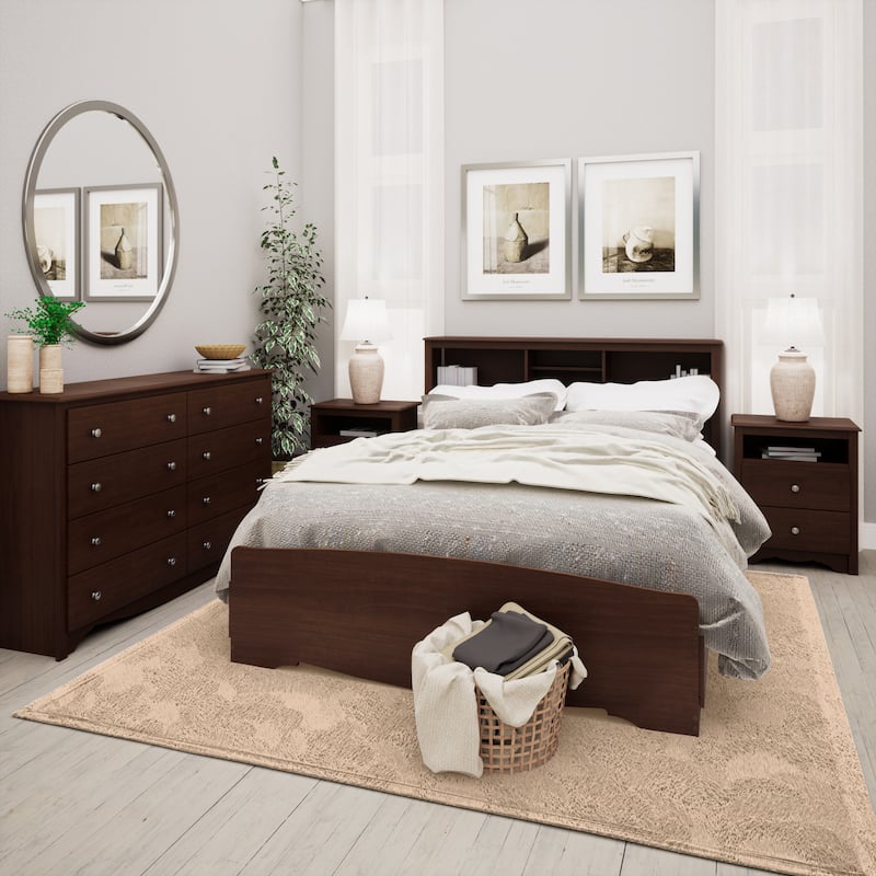 Prepac Sonoma 8 Drawer Double Dresser for Bedroom, Wide Chest of Drawers, Traditional Bedroom Furniture