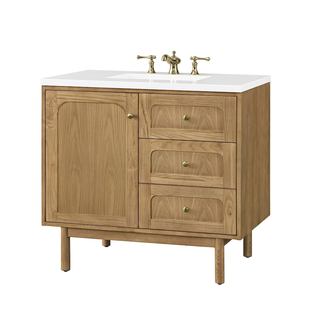 James Martin Vanities 545-V36-3WZ Laurent 36" Single Basin Poplar Wood