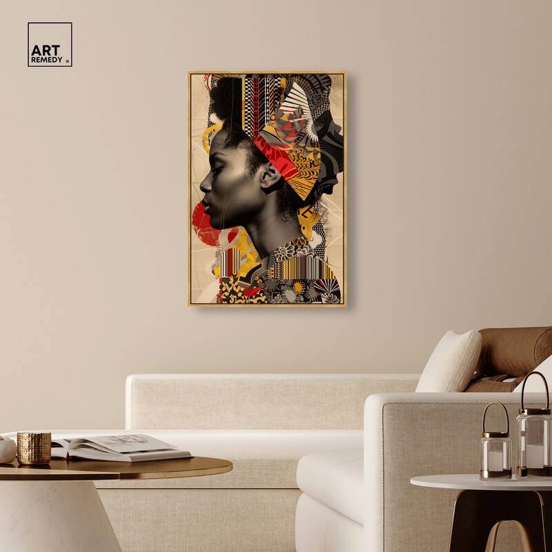 Cultural Collage Canvas by Art Remedy