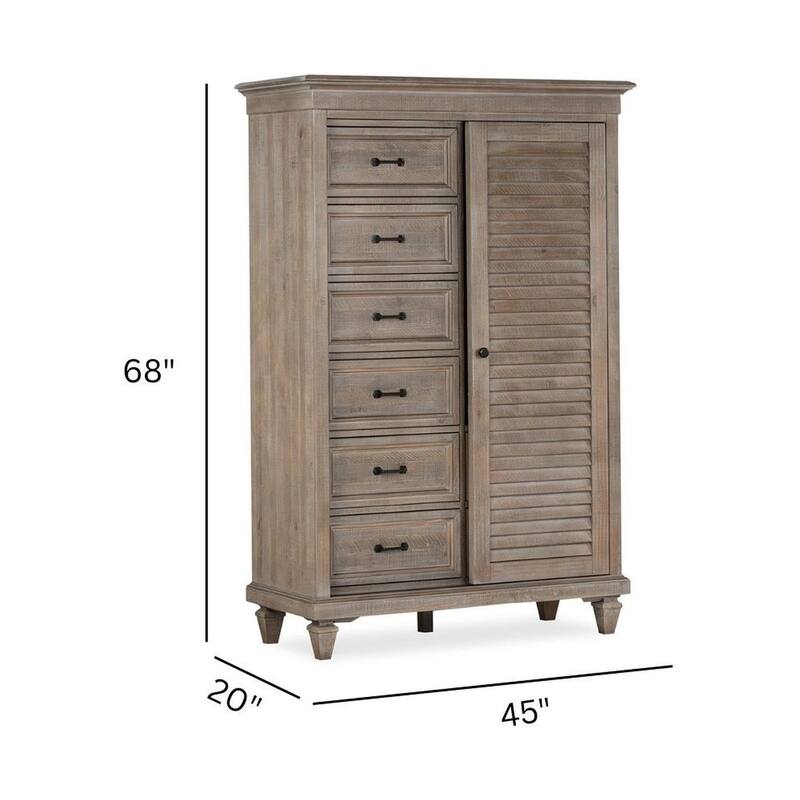 Magnussen Home Lancaster Dovetail Grey Gentleman'S Chest