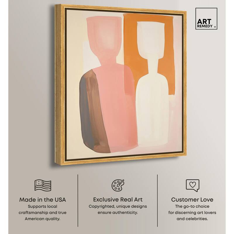 Peach Echoes II Canvas by Art Remedy