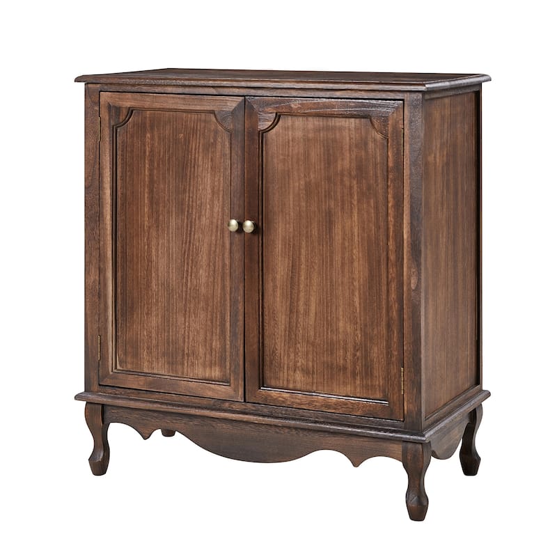 Pallantium 34"Tall-2 Door Farmhouse Style Accent Cabinet by HULALA HOME