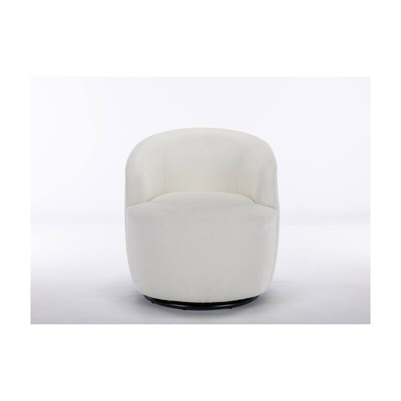 Fabric Swivel Accent Barrel Chair