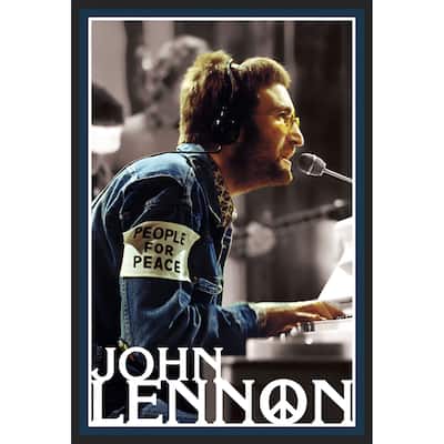 Lennon- People 4 Peace - Color Photo Framed Art Poster - 24 x 36 Inch