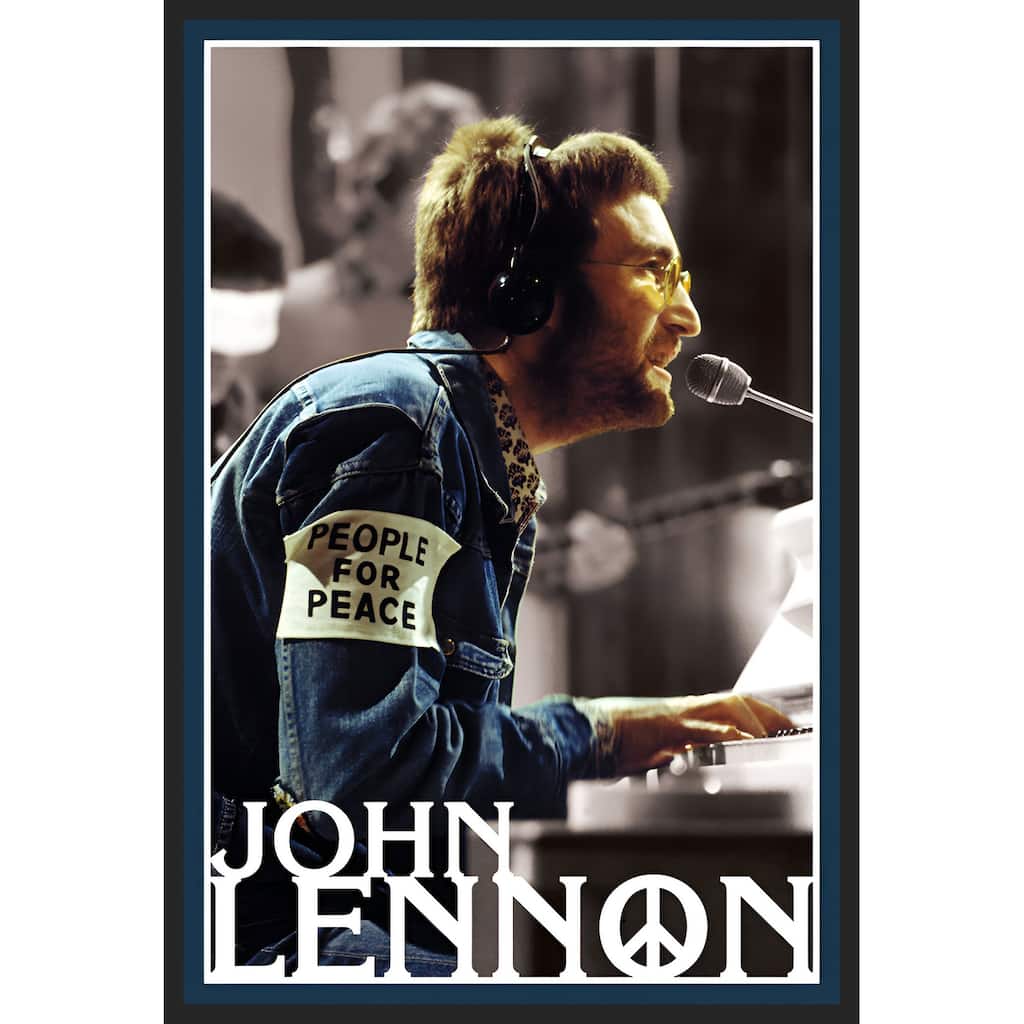 Lennon- People 4 Peace - Color Photo Framed Art Poster - 24 x 36 Inch