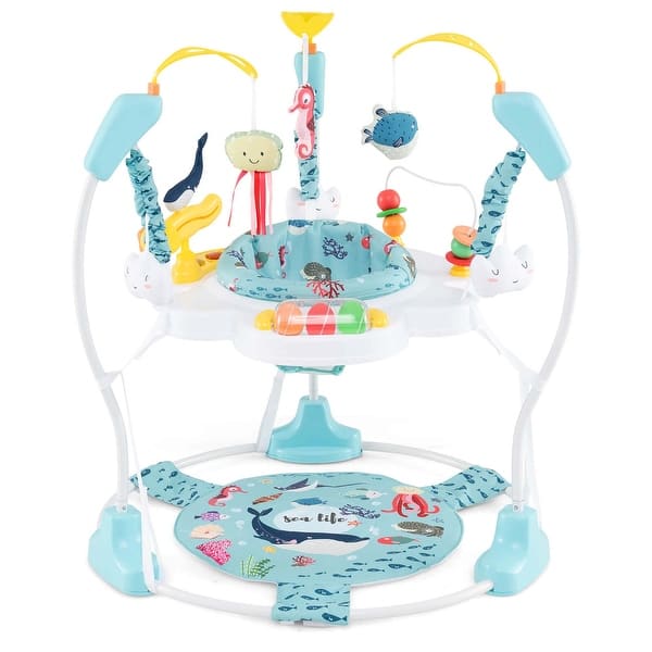 slide 2 of 30, Costway Baby Stationary Activity Center Infant Jumper with Removable - See Details