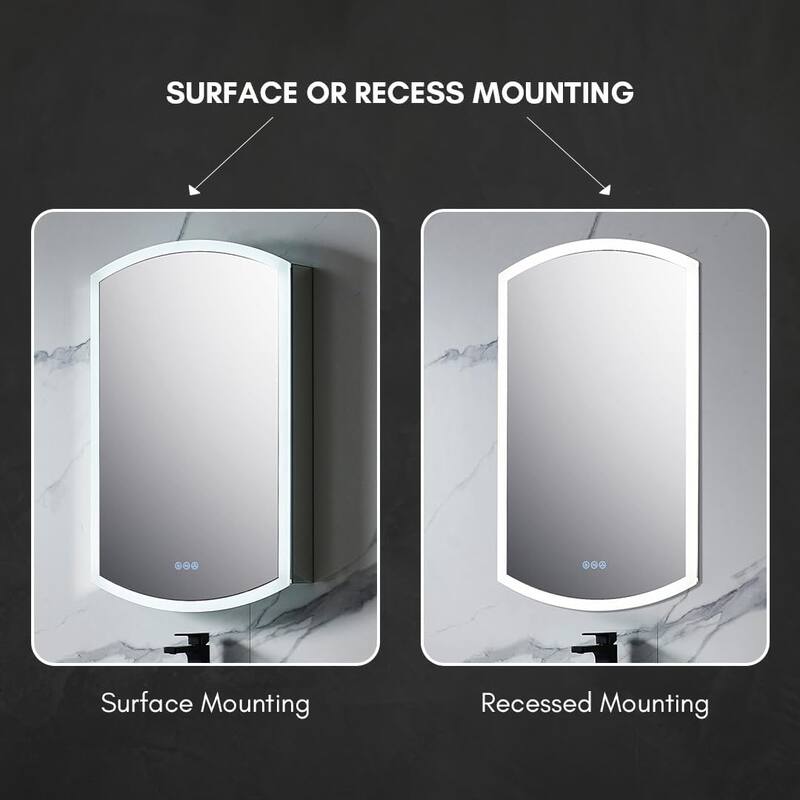 Blossom LED Mirror Medicine Cabinet with Lights