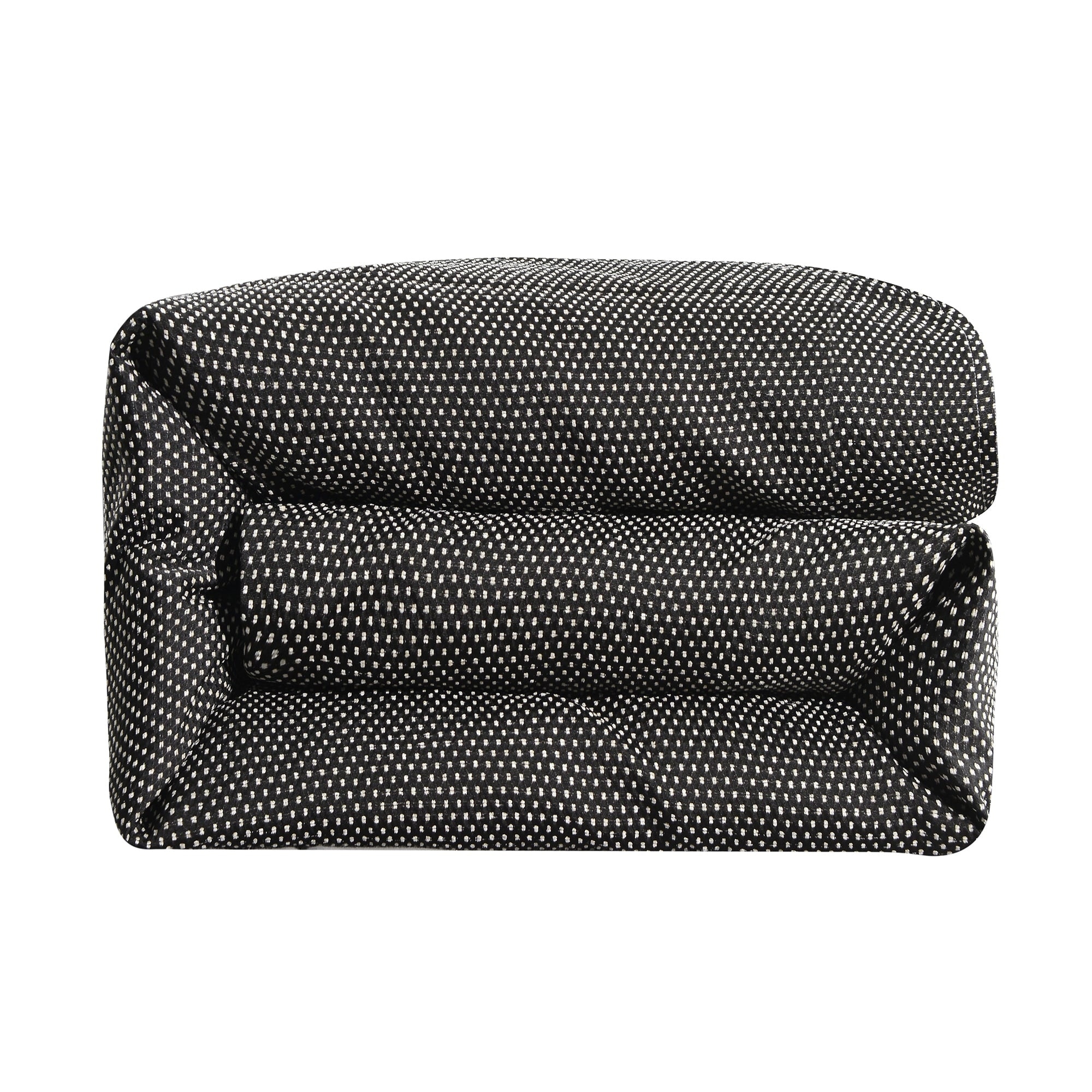 HiEnd Accents Blackberry Polka Dot Chenille Duvet Cover, 1PC