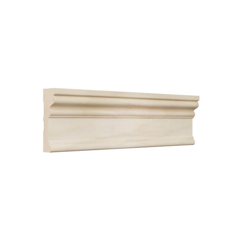 BRB3:11/16-in D x 2-1/4-in W x 96-in L Americraft Solid Hardwood Stain Grade Baby Howe Casing Moulding
