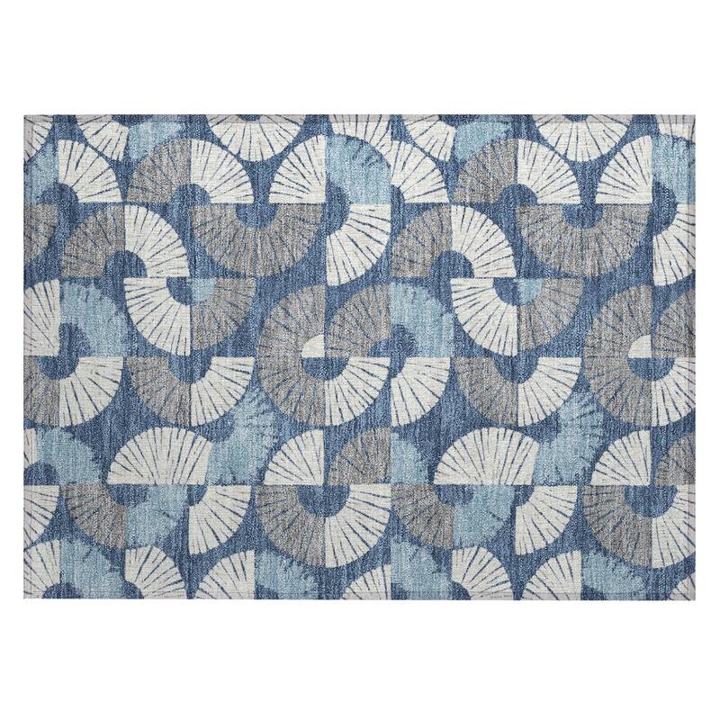 Machine Washable Indoor/ Outdoor Modern Jay Chantille Rug