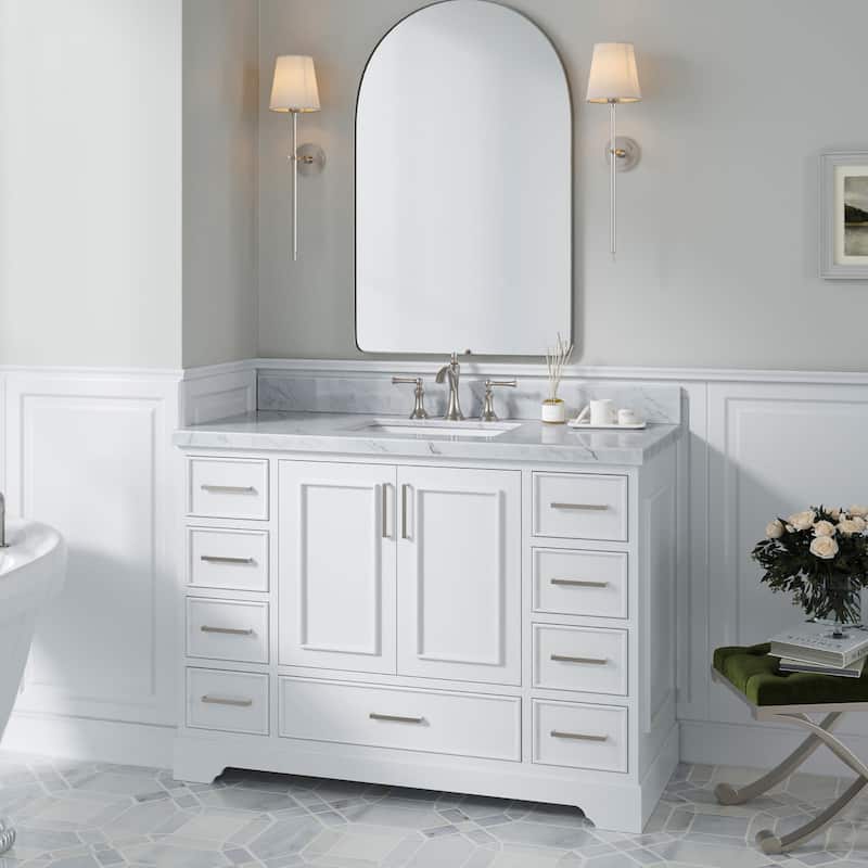 Ariel M048S-BC Stafford 48" Single Free Standing Vanity Cabinet Only