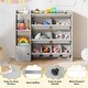 preview thumbnail 21 of 20, Costway Kids Toy Storage and Bookshelf, Wooden Bookcase with 4 Small - See Details