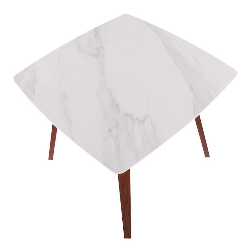 Carson Carrington Sala Dining Table with Textured Marble Table Top