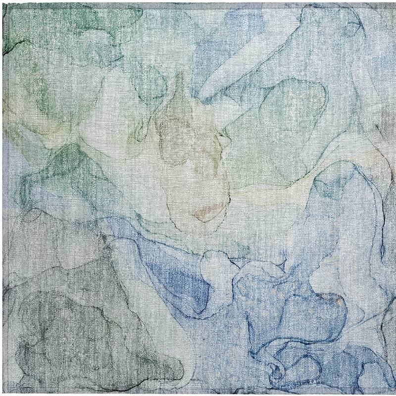Dava Contemporary Abstract Weather Resistant Versatile Elegance Outdoor Rug