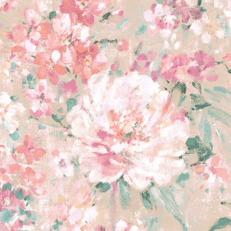 Laura Ashley Mayville Plaster Pink Wallpaper