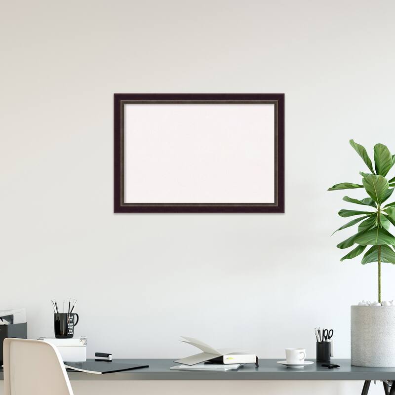 Signore Bronze Wood Framed White Bulletin Board, Organization Board, Pin Board