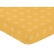 preview thumbnail 3 of 4, Yellow and White Boho Mudcloth Fitted Crib Sheet Mustard Orange Bohemian Woodland Tribal Hatch Triple Line Chic Gender Neutral