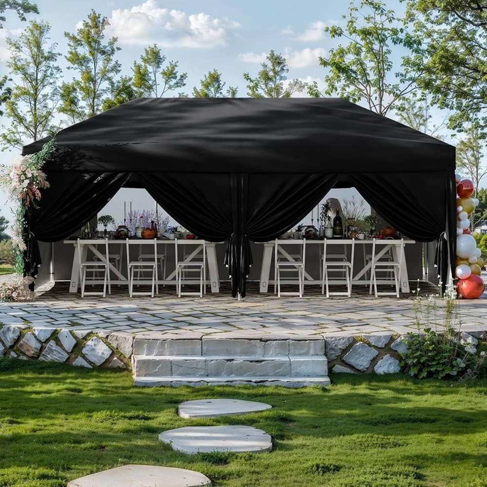10x20 Pop Up Canopy Tent Outdoor with 6 Removable Sidewalls