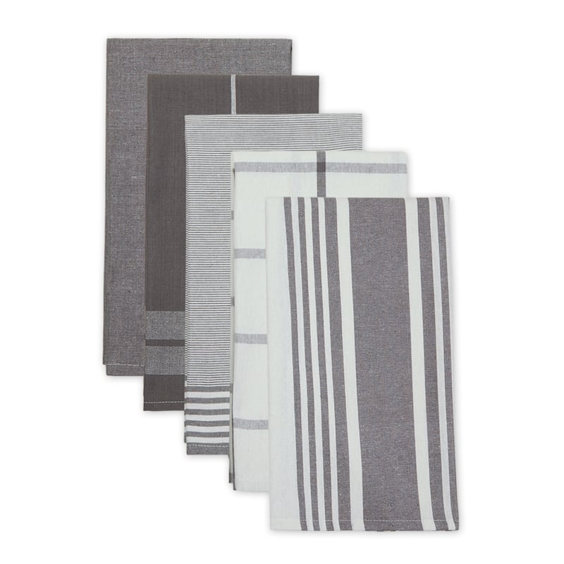 Classic Oversized Woven Dishtowels (Set of 5)