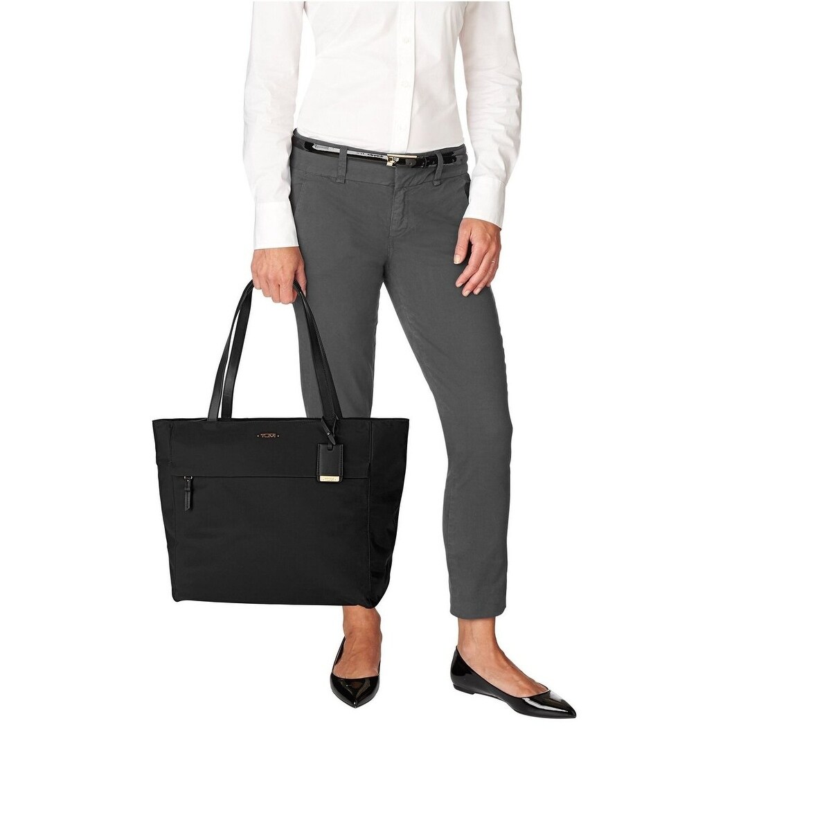 tumi nylon tote bag