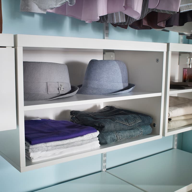 ClosetMaid ShelfTrack Elite White Laminate 3-Shelf Organizer