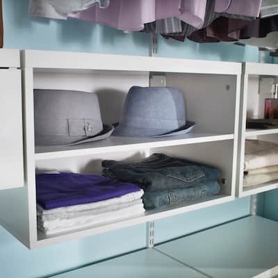 ClosetMaid ShelfTrack Elite White Laminate 3-Shelf Organizer