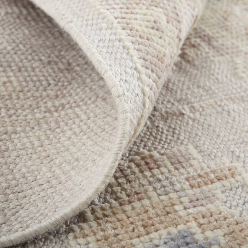 Tierney Eco Friendly PET Oushak Rug, Warm Gray/Tan, Area Rug