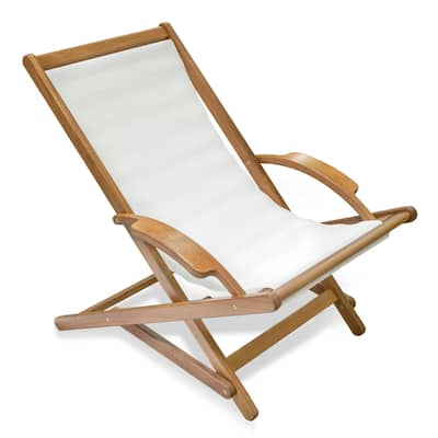 Teak Sun Chair with Batyline Sling