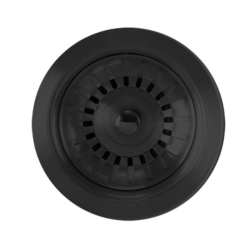 Noah Plus 3 1/2" Stainless Steel Basket Strainer - Matte Black